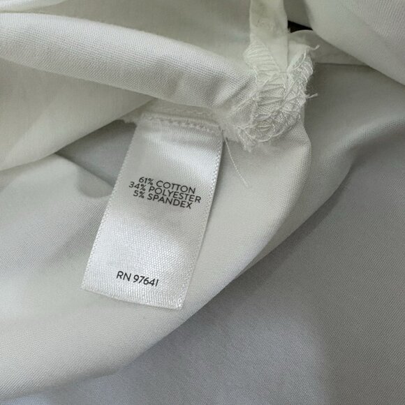 J Jill Long Sleeve WHITE SHIRT COLLECTION Blouse Tie Front XL Casual Work Staple - Picture 11 of 12